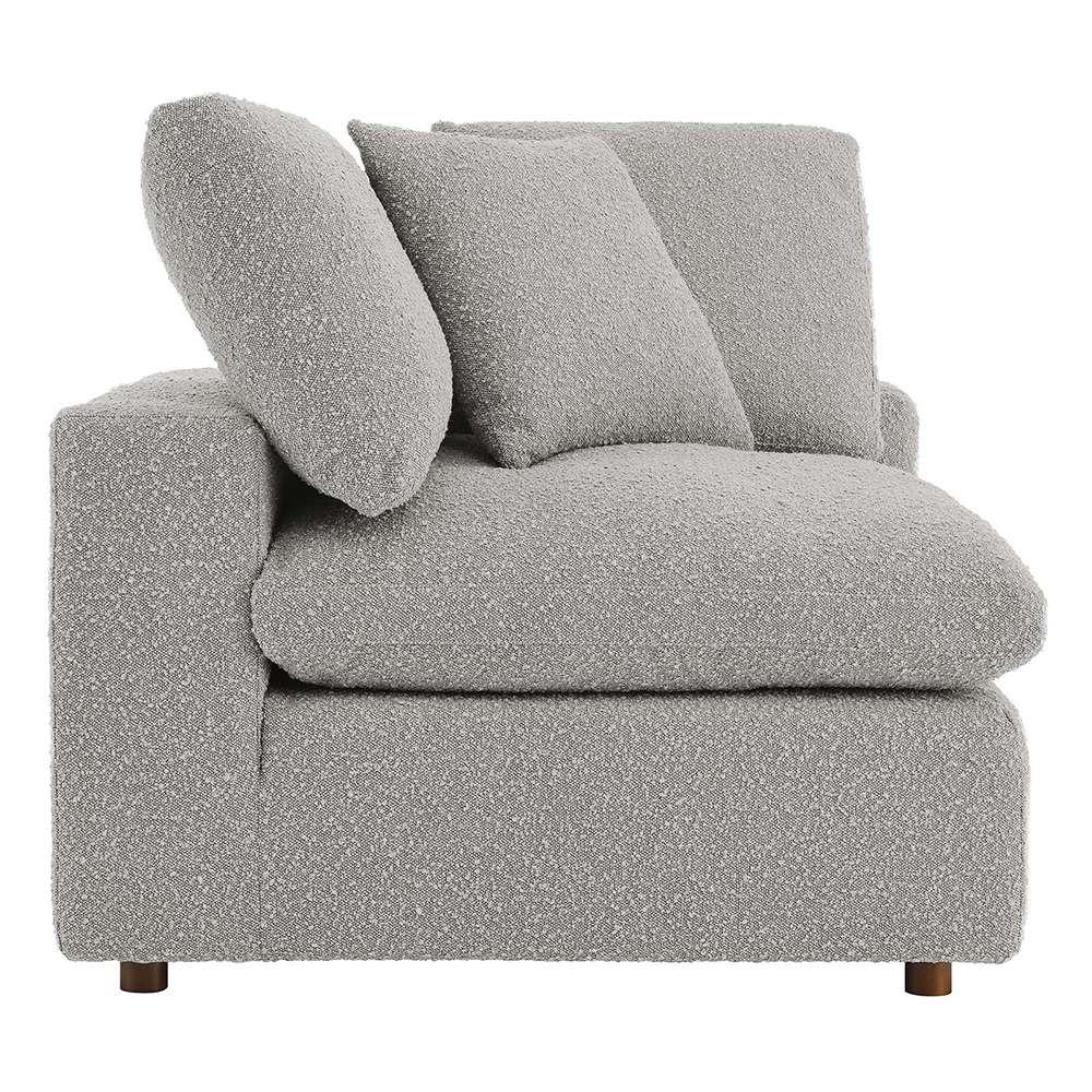Modway - Commix Down Filled Overstuffed Boucle Fabric Corner Chair in Light Gray - EEI-6259-LGR veiw 1