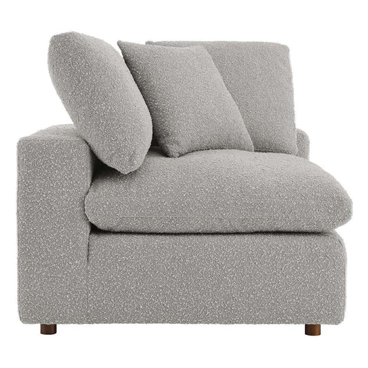 Modway - Commix Down Filled Overstuffed Boucle Fabric Corner Chair in Light Gray - EEI-6259-LGR veiw 2