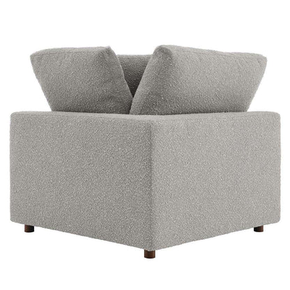 Modway - Commix Down Filled Overstuffed Boucle Fabric Corner Chair in Light Gray - EEI-6259-LGR veiw 3