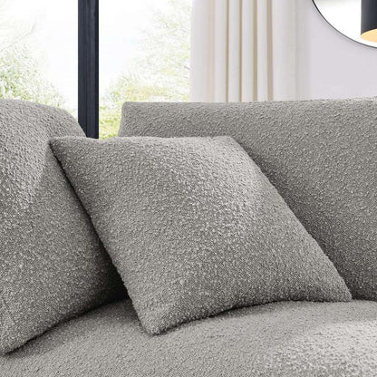 Modway - Commix Down Filled Overstuffed Boucle Fabric Corner Chair in Light Gray - EEI-6259-LGR veiw 6