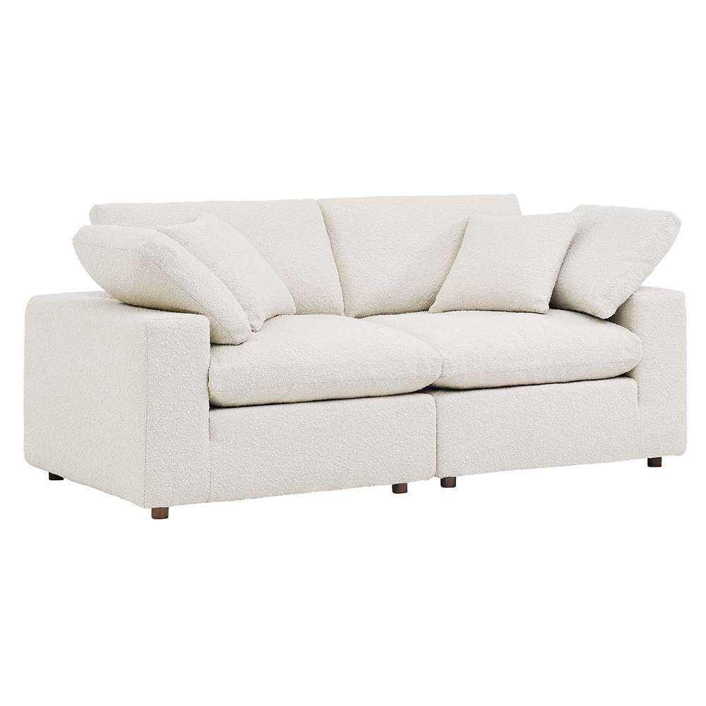 Modway - Commix Down Filled Overstuffed Boucle Fabric Loveseat - EEI-6361-IVO veiw 1