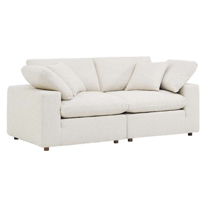 Modway - Commix Down Filled Overstuffed Boucle Fabric Loveseat - EEI-6361-IVO veiw 2