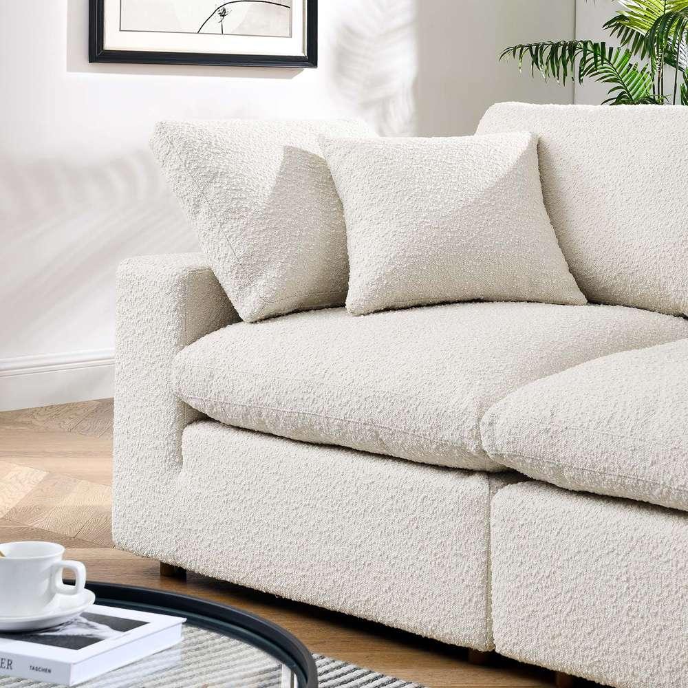Modway - Commix Down Filled Overstuffed Boucle Fabric Loveseat - EEI-6361-IVO veiw 4