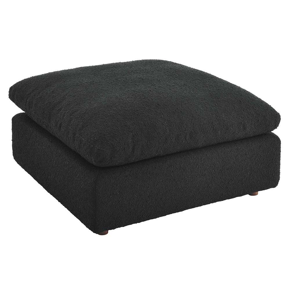 Modway - Commix Down Filled Overstuffed Boucle Fabric Ottoman - EEI-6258-BLK veiw 3