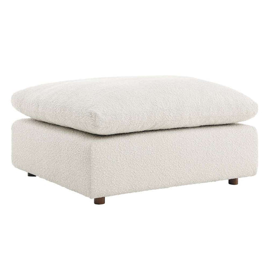 Modway - Commix Down Filled Overstuffed Boucle Fabric Ottoman - EEI-6258-IVO veiw 2