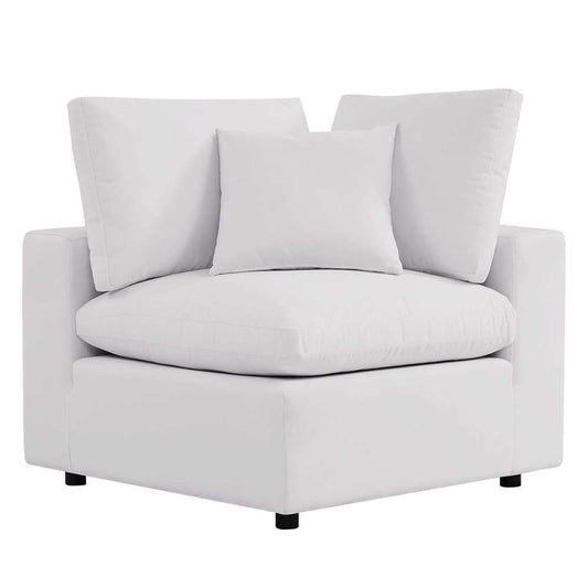 Modway - Commix Overstuffed Outdoor Patio Corner Chair - EEI-4904-WHI veiw 1