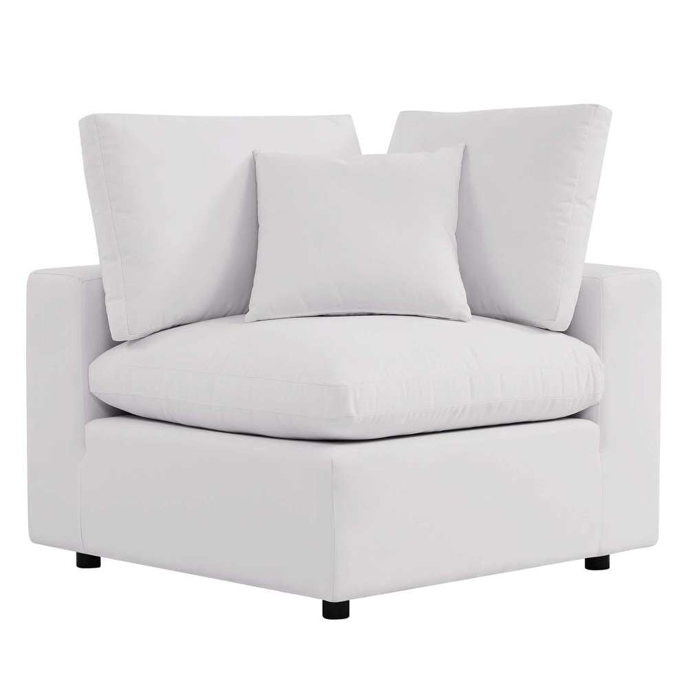 Modway - Commix Overstuffed Outdoor Patio Corner Chair - EEI-4904-WHI veiw 2