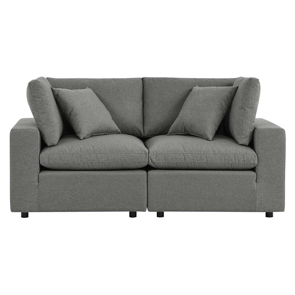 Modway - Commix Overstuffed Outdoor Patio Loveseat - EEI-5576-CHA veiw 1