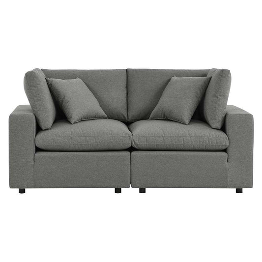 Modway - Commix Overstuffed Outdoor Patio Loveseat - EEI-5576-CHA veiw 1