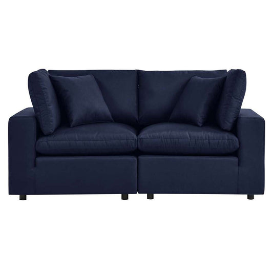 Modway - Commix Overstuffed Outdoor Patio Loveseat - EEI-5576-NAV veiw 2