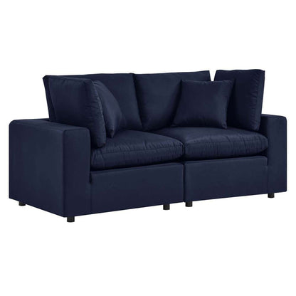 Modway - Commix Overstuffed Outdoor Patio Loveseat - EEI-5576-NAV veiw 3