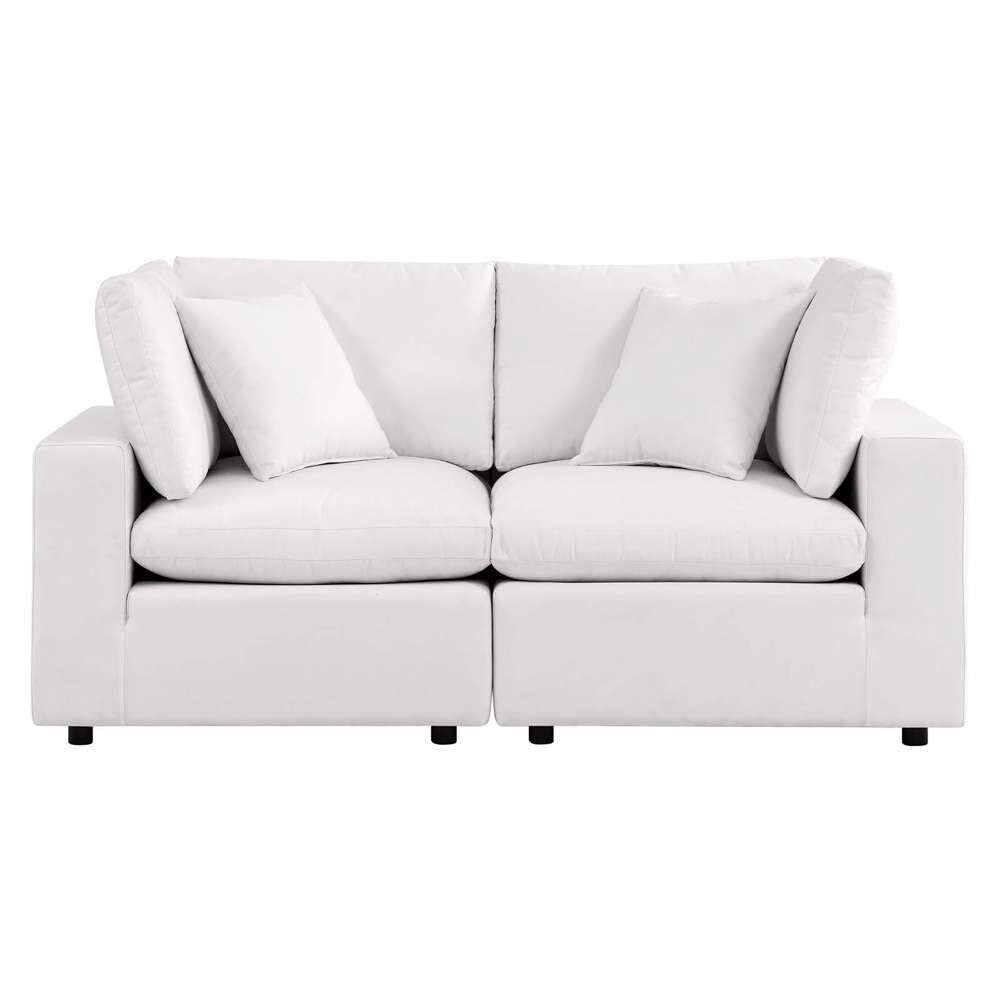 Modway - Commix Overstuffed Outdoor Patio Loveseat - EEI-5576-WHI veiw 2