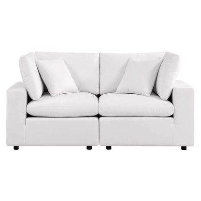 Modway - Commix Overstuffed Outdoor Patio Loveseat - EEI-5576-WHI veiw 2