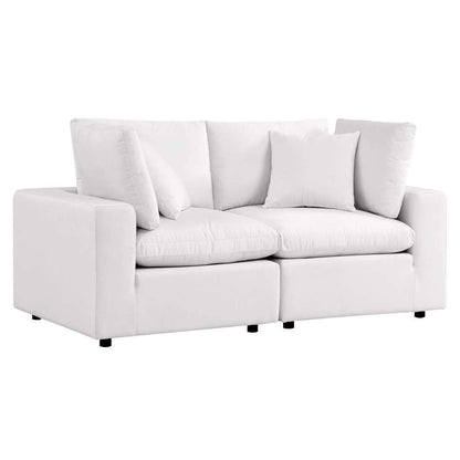 Modway - Commix Overstuffed Outdoor Patio Loveseat - EEI-5576-WHI veiw 3