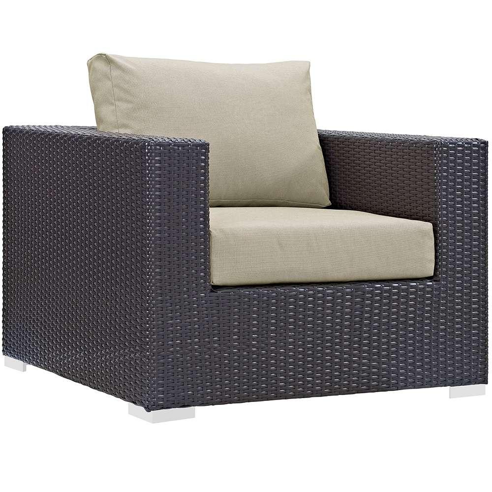 Modway - Convene Outdoor Patio Armchair - EEI-1906-EXP-BEI veiw 1