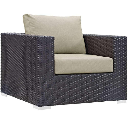 Modway - Convene Outdoor Patio Armchair - EEI-1906-EXP-BEI veiw 1