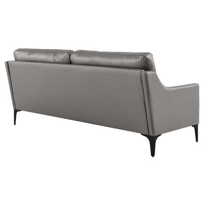 Modway - Corland Leather Sofa - EEI-6018-GRY veiw 4