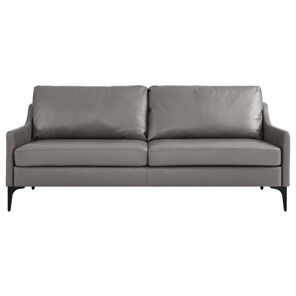 Modway - Corland Leather Sofa - EEI-6018-GRY veiw 5