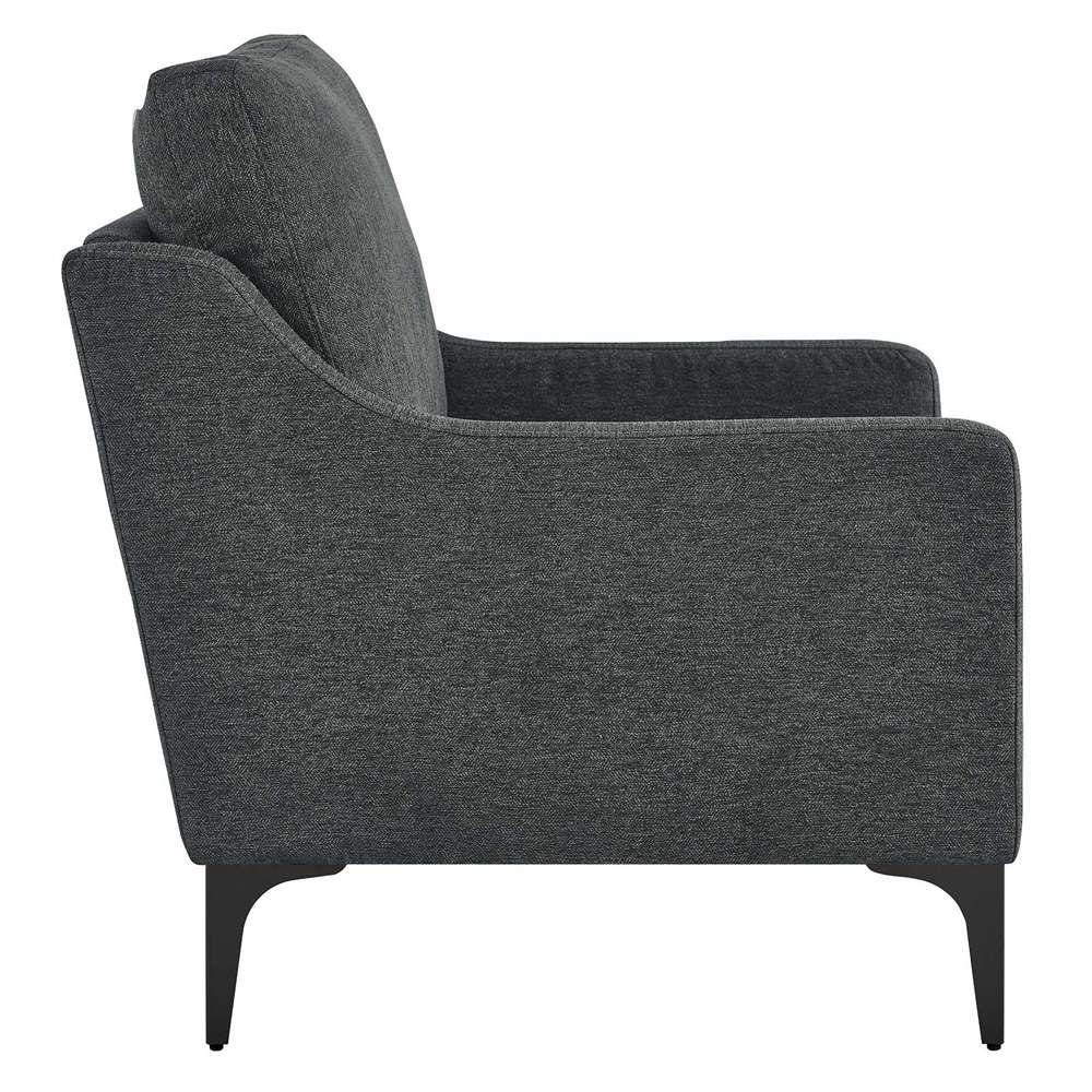 Modway - Corland Upholstered Fabric Armchair - EEI-6023-CHA veiw 3