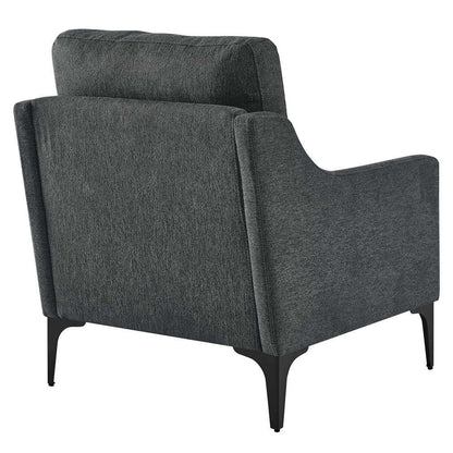 Modway - Corland Upholstered Fabric Armchair - EEI-6023-CHA veiw 4