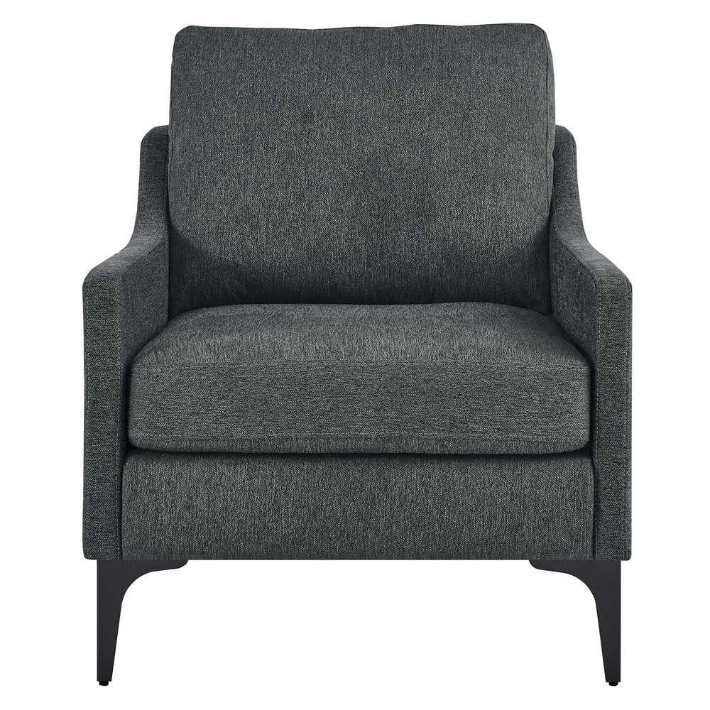 Modway - Corland Upholstered Fabric Armchair - EEI-6023-CHA veiw 5