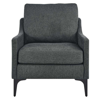 Modway - Corland Upholstered Fabric Armchair - EEI-6023-CHA veiw 5