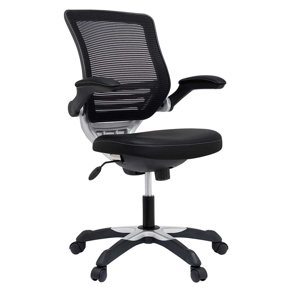 Modway - Edge Vinyl Office Chair - EEI-595-BLK veiw 1