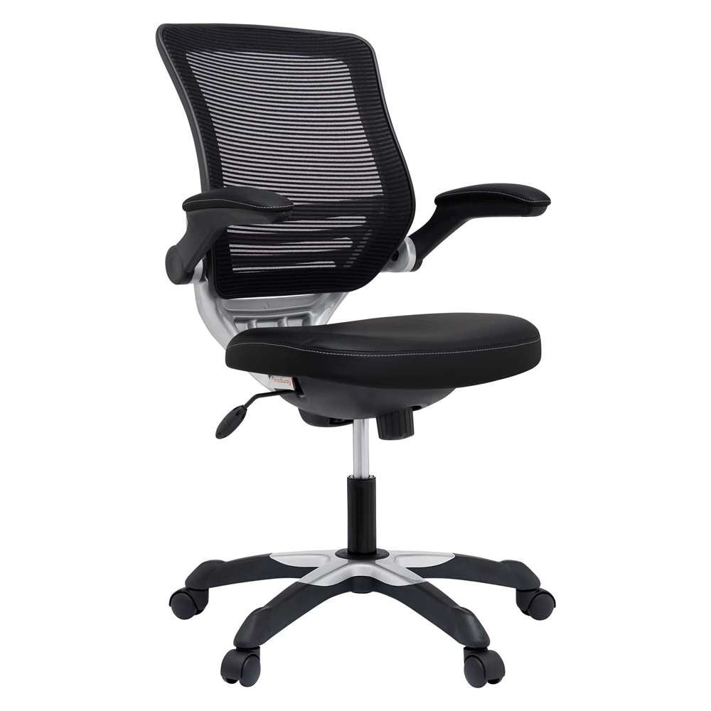 Modway - Edge Vinyl Office Chair - EEI-595-BLK veiw 2