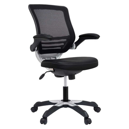 Modway - Edge Vinyl Office Chair - EEI-595-BLK veiw 2
