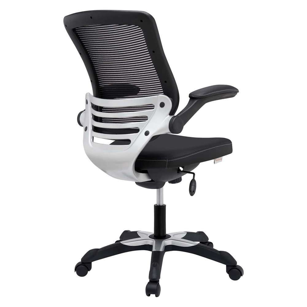 Modway - Edge Vinyl Office Chair - EEI-595-BLK veiw 4