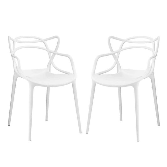 Modway - Entangled Dining Set (Set of 2) - EEI-2347-WHI-SET veiw 1