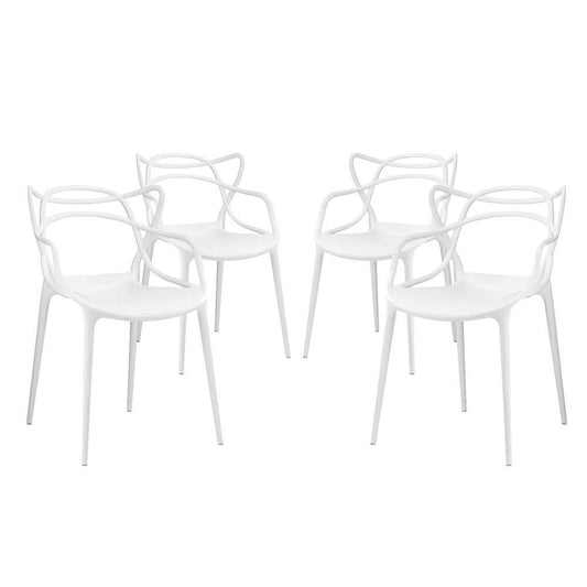 Modway - Entangled Dining Set (Set of 4) - EEI-2348-WHI-SET veiw 1