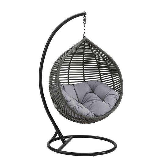 Modway - Garner Teardrop Outdoor Patio Swing Chair - EEI-3614-GRY-GRY veiw 1