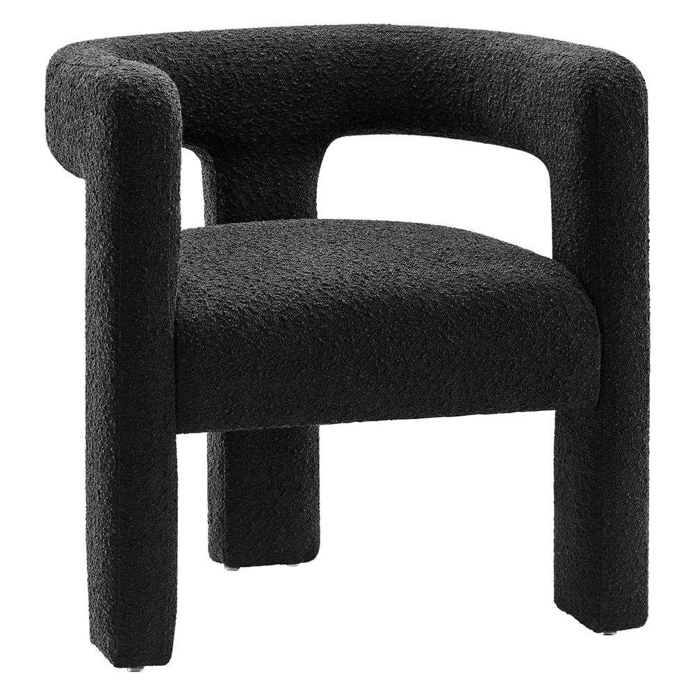 Modway - Kayla Boucle Upholstered Armchair - EEI-6479-BLK veiw 2