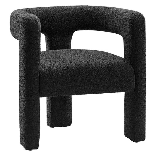 Modway - Kayla Boucle Upholstered Armchair - EEI-6479-BLK veiw 2