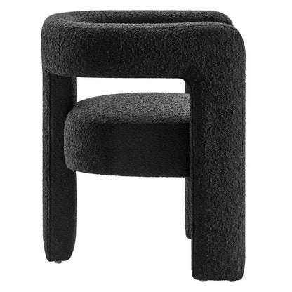 Modway - Kayla Boucle Upholstered Armchair - EEI-6479-BLK veiw 3