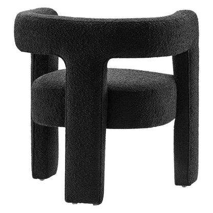 Modway - Kayla Boucle Upholstered Armchair - EEI-6479-BLK veiw 4