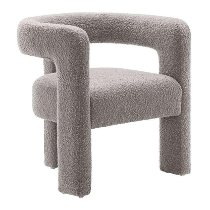 Modway - Kayla Boucle Upholstered Armchair - EEI-6479-LGR veiw 2