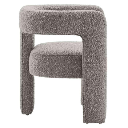Modway - Kayla Boucle Upholstered Armchair - EEI-6479-LGR veiw 3