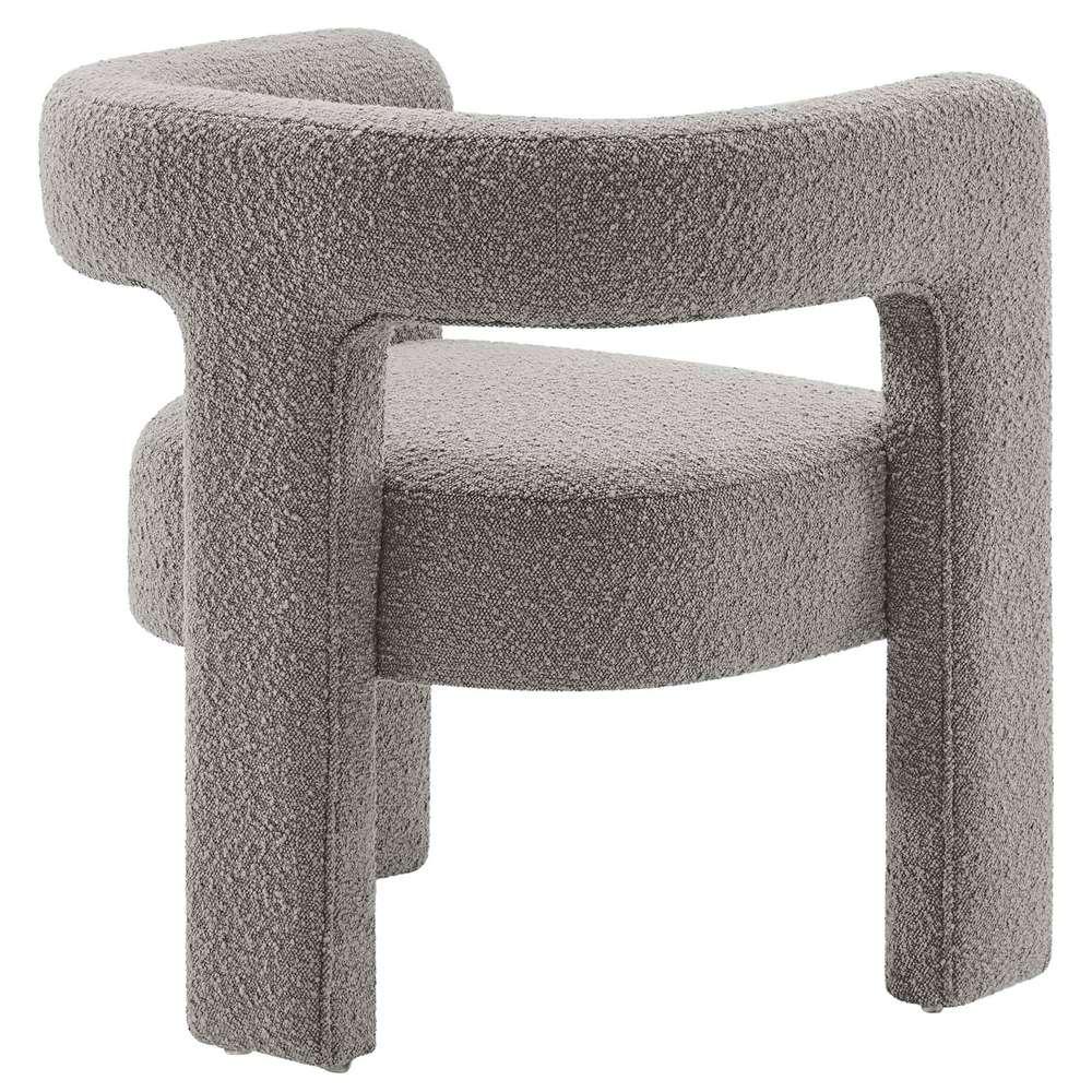 Modway - Kayla Boucle Upholstered Armchair - EEI-6479-LGR veiw 4