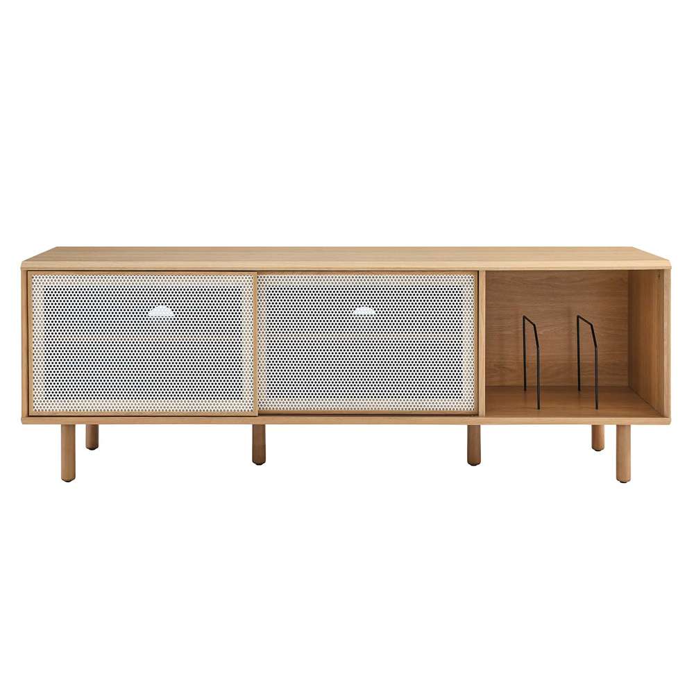 Modway - Kurtis 67in TV and Vinyl Record Stand - EEI-6236-OAK veiw 4