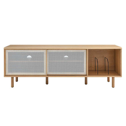 Modway - Kurtis 67in TV and Vinyl Record Stand - EEI-6236-OAK veiw 4
