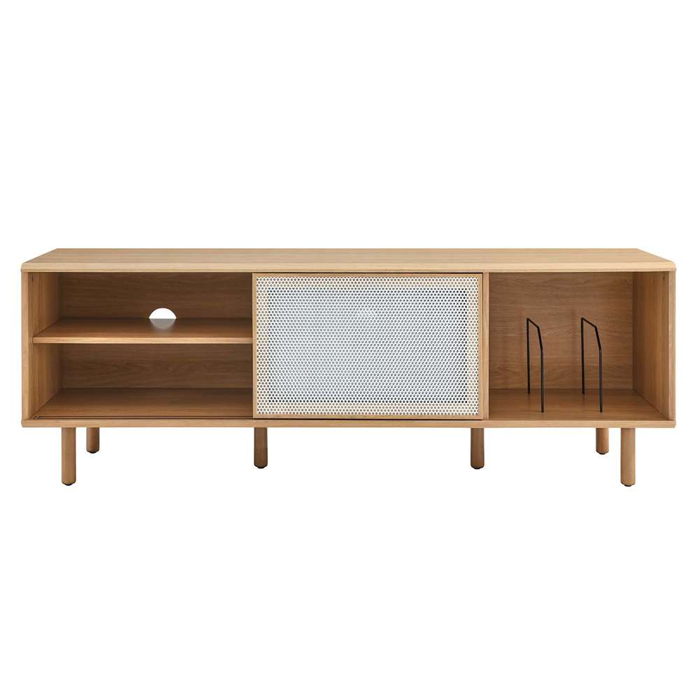 Modway - Kurtis 67in TV and Vinyl Record Stand - EEI-6236-OAK veiw 5