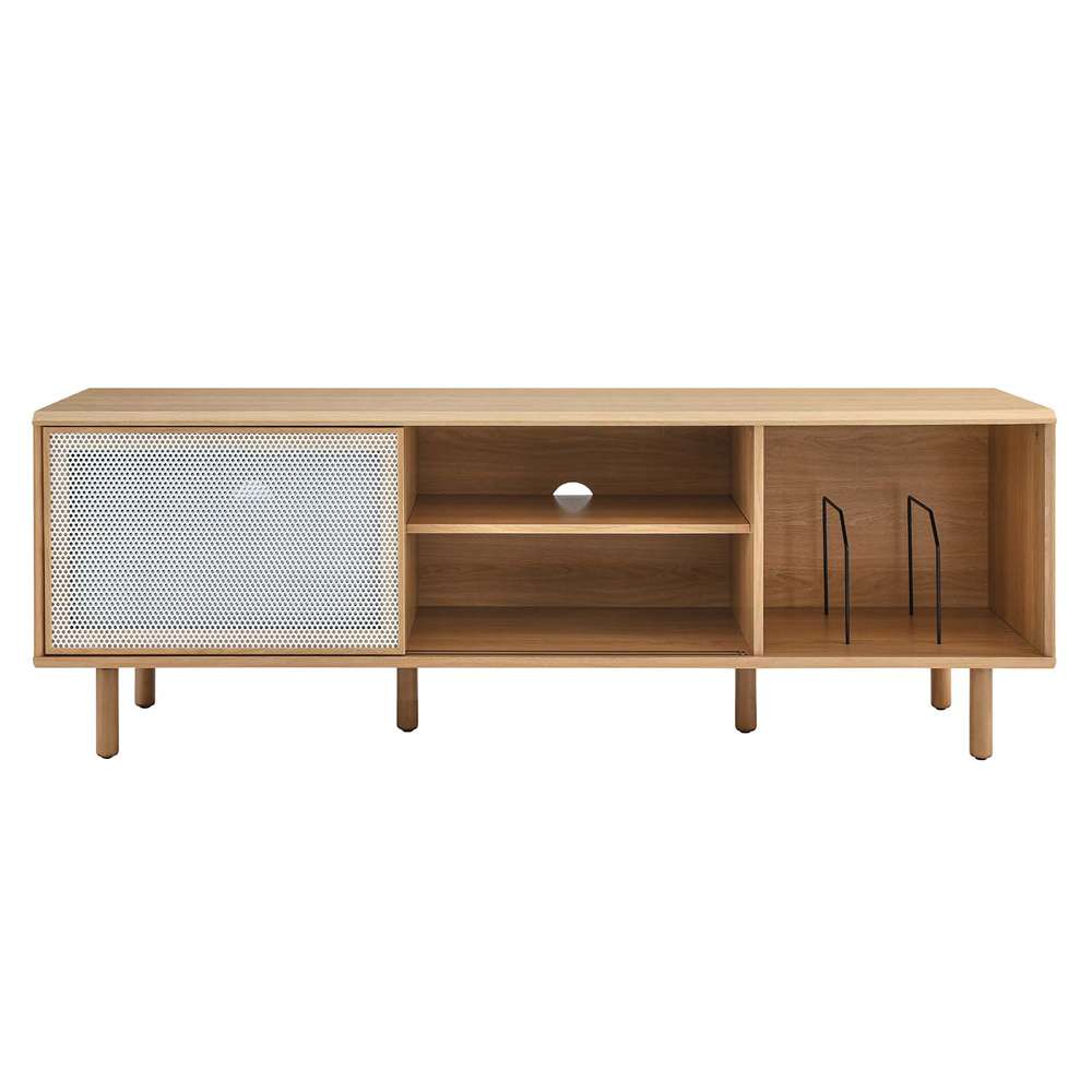 Modway - Kurtis 67in TV and Vinyl Record Stand - EEI-6236-OAK veiw 6