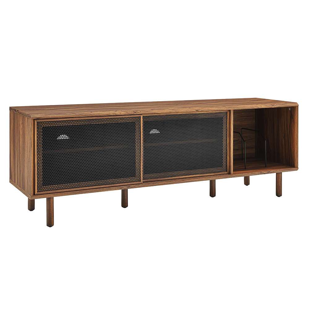 Modway - Kurtis 67in TV and Vinyl Record Stand - EEI-6236-WAL veiw 1