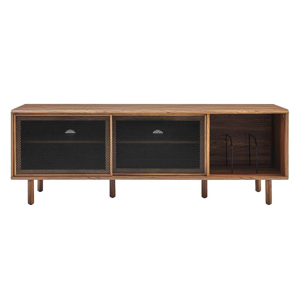 Modway - Kurtis 67in TV and Vinyl Record Stand - EEI-6236-WAL veiw 4