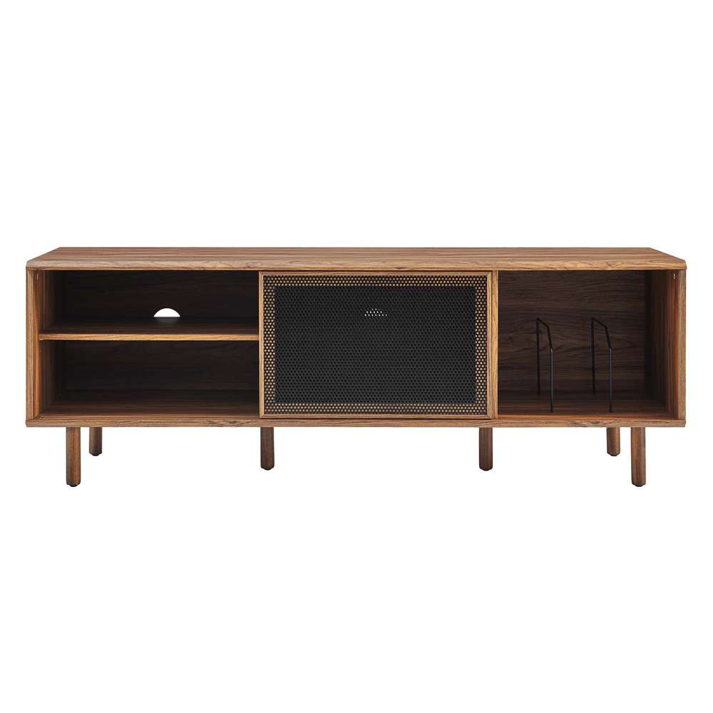 Modway - Kurtis 67in TV and Vinyl Record Stand - EEI-6236-WAL veiw 5