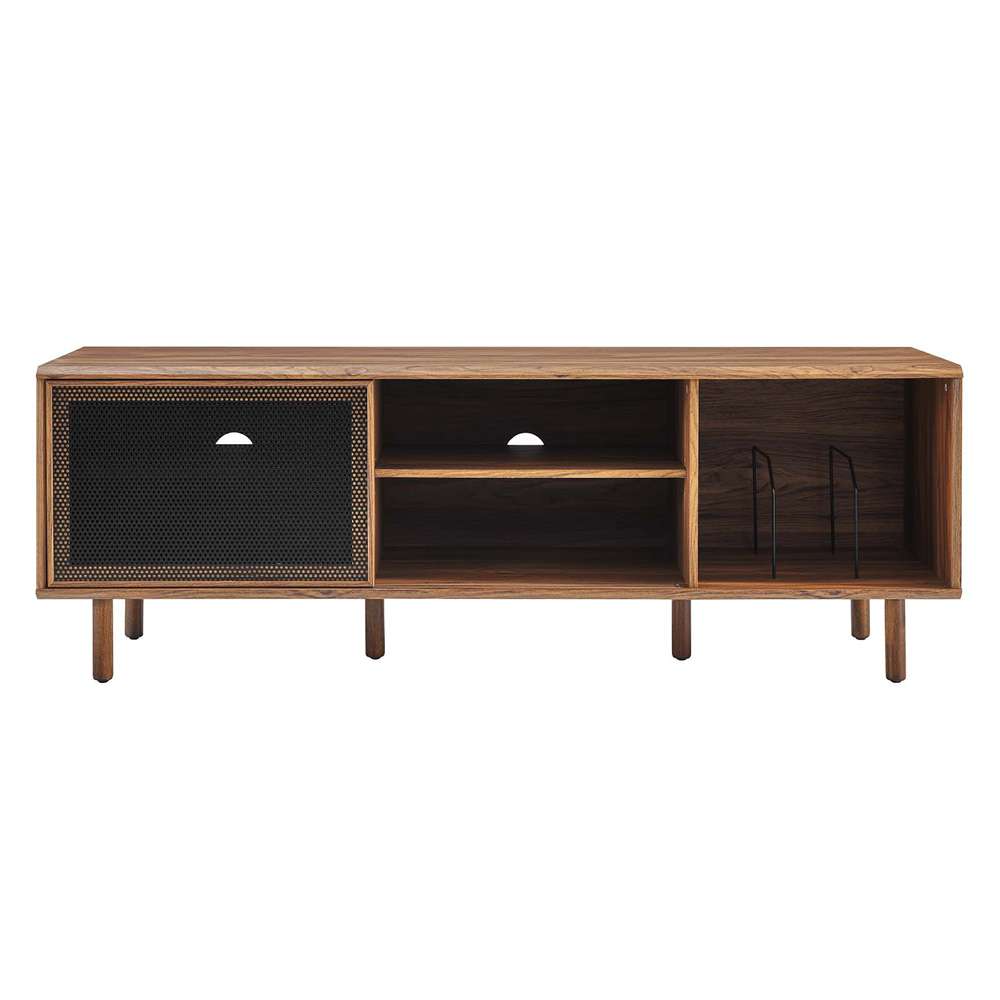 Modway - Kurtis 67in TV and Vinyl Record Stand - EEI-6236-WAL veiw 6