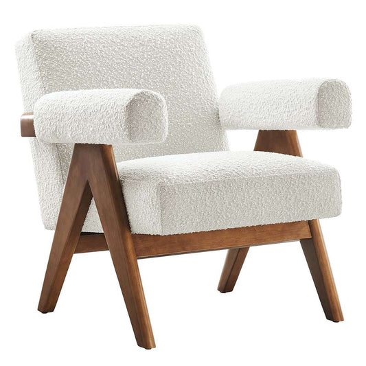 Modway - Lyra Boucle Fabric Armchair - EEI-6502-IVO veiw 1