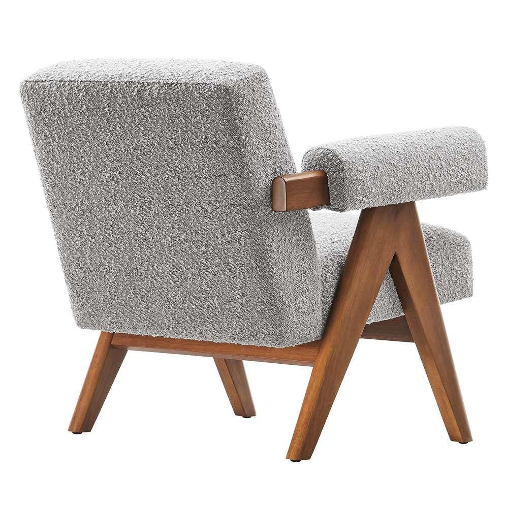 Modway - Lyra Boucle Fabric Armchair - EEI-6502-LGR veiw 4